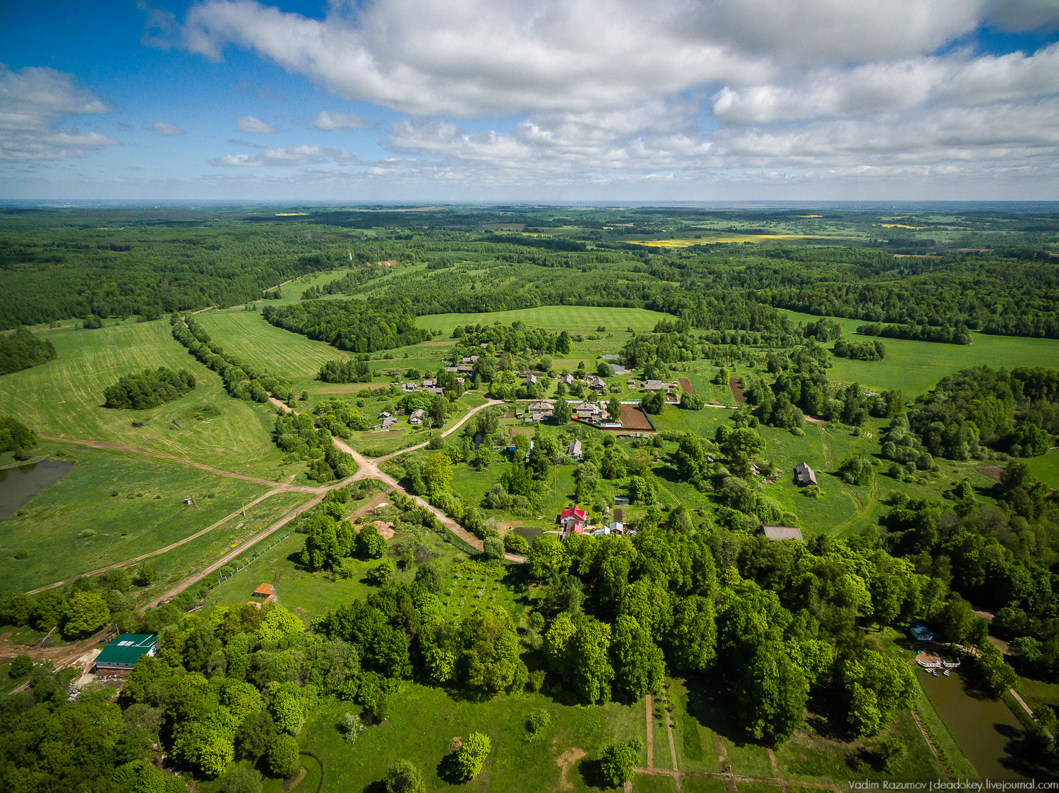 усадьба Воронино с дрона, квадрокоптера, Ярославская область, Ростовский район