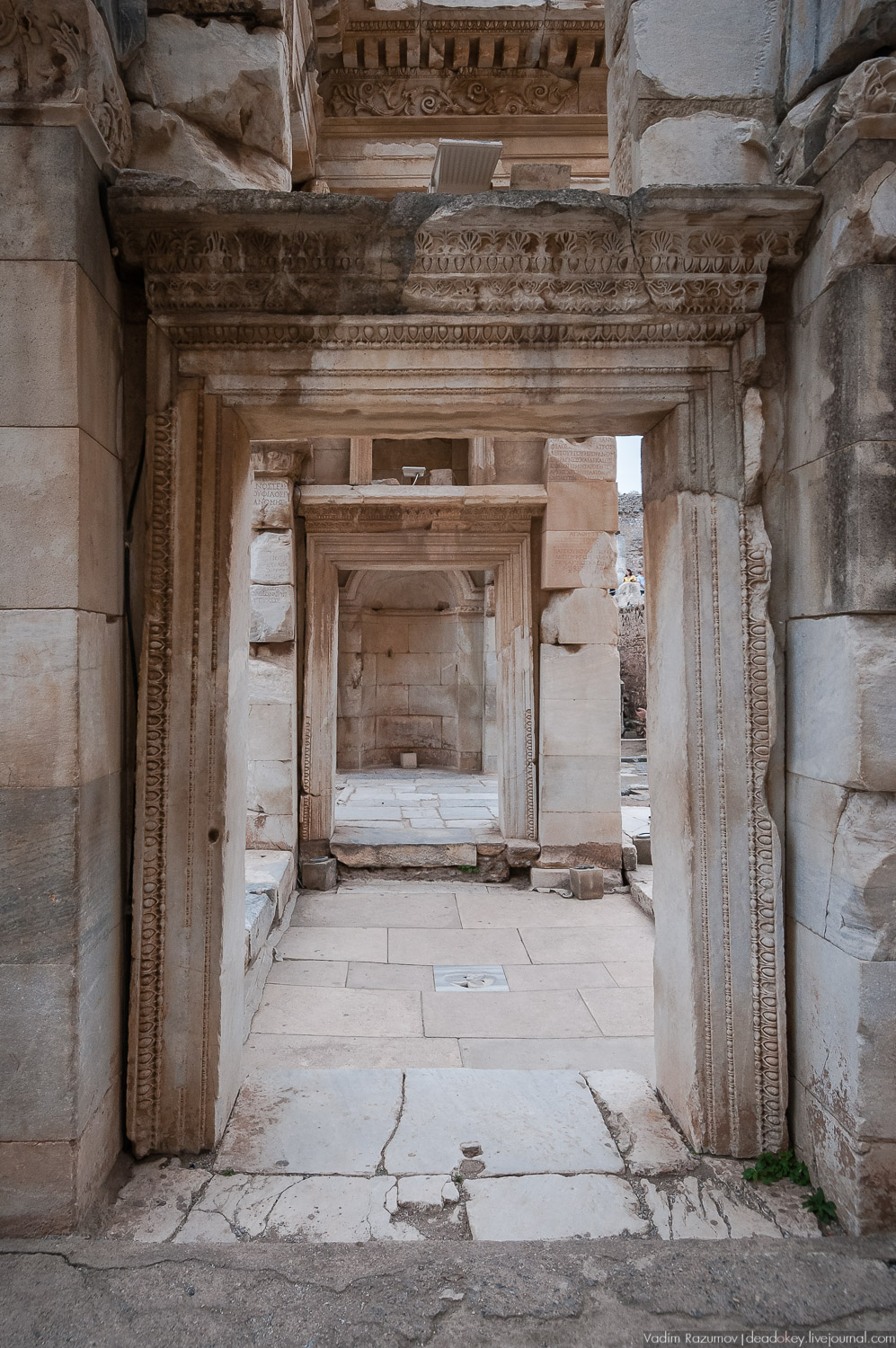 Эфес, библиотека, античные руины, Турция