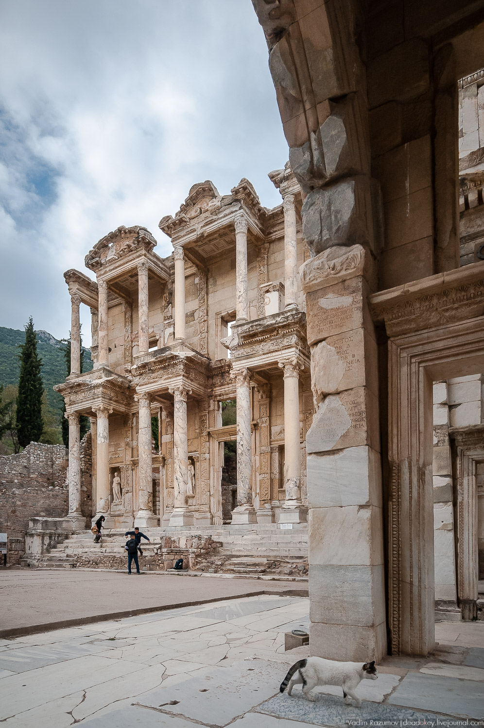 Эфес, библиотека, античные руины, Турция