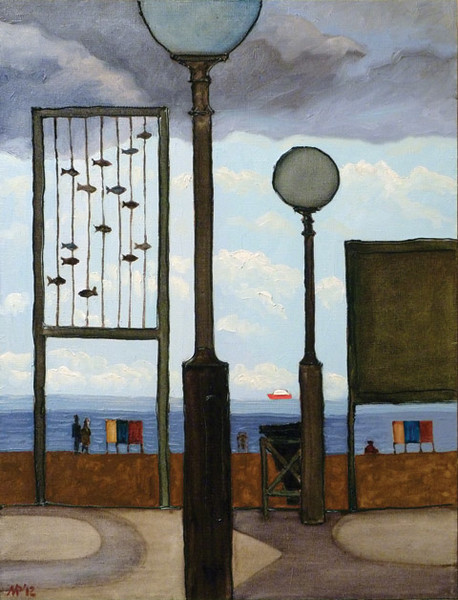 Autumn beach. oil on canvas, 60x80 cm., 2012.