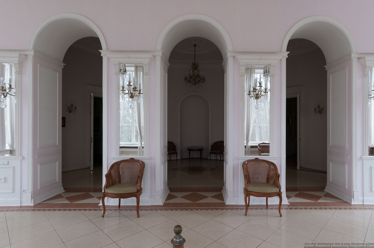 усадьба Введенское, интерьеры главного дома, Фото Вадим Разумов, Летопись Русской усадьбы