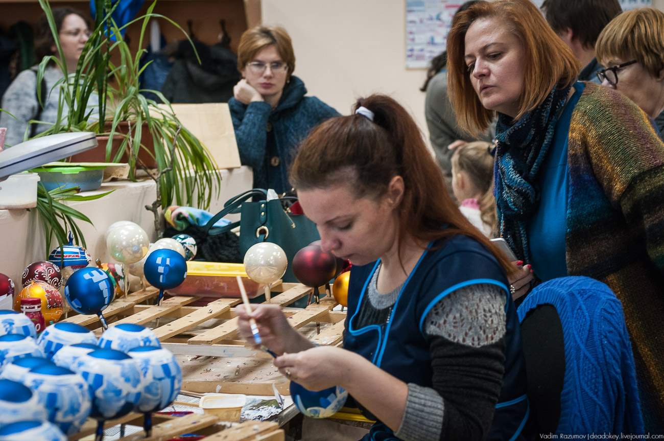 Павловский Посад, фабрика елочных игрушек Иней