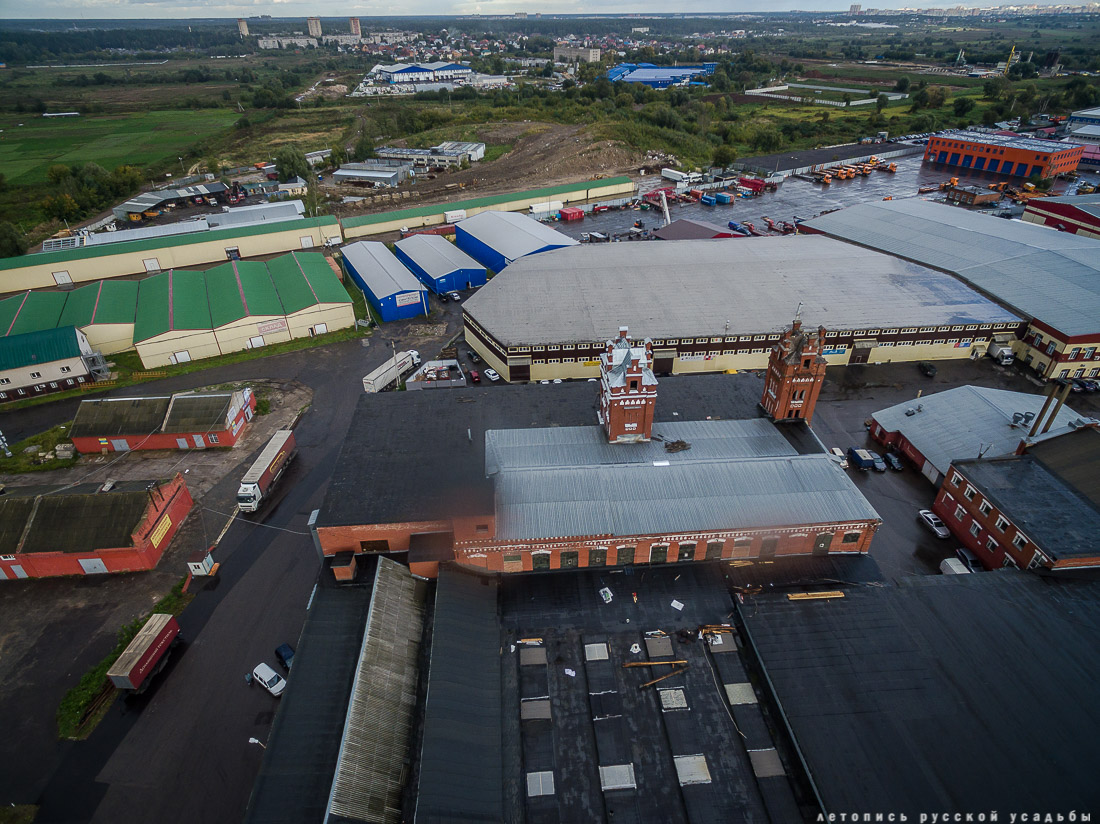 Поселок Октябрьский, фабрика Шорыгина с квадрокоптера