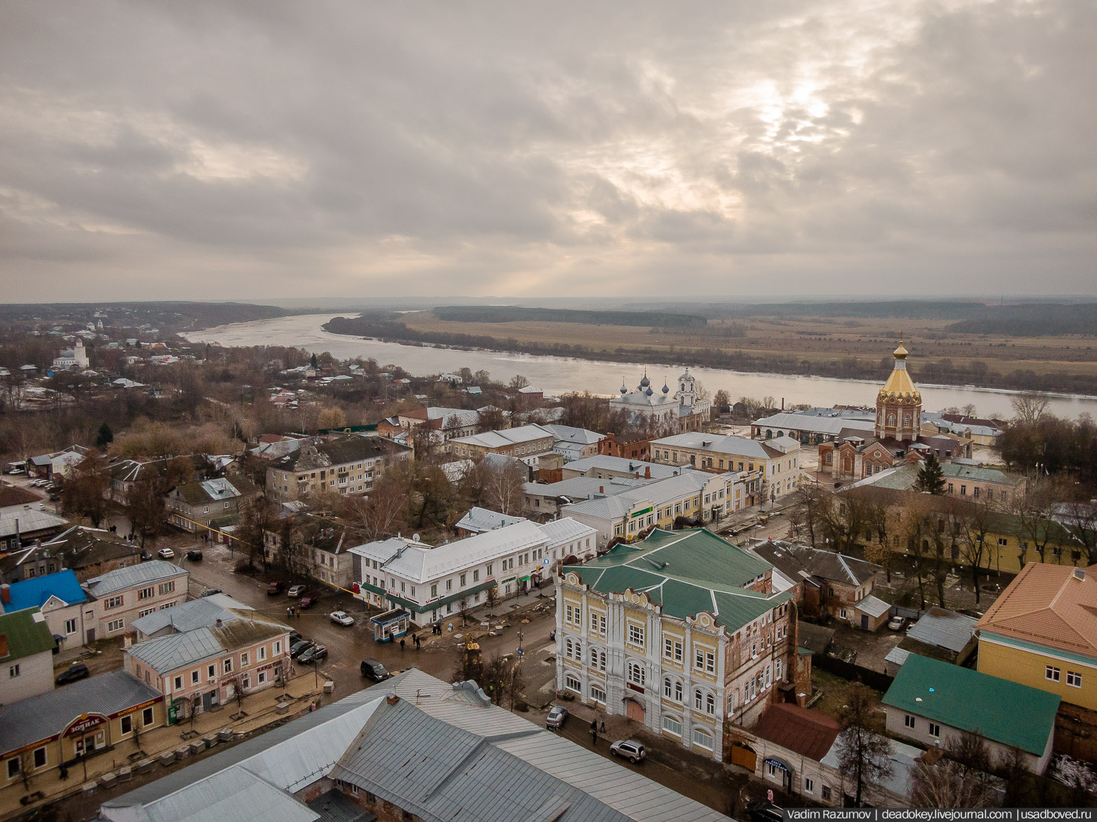 Касимов с дрона, Рязанская область