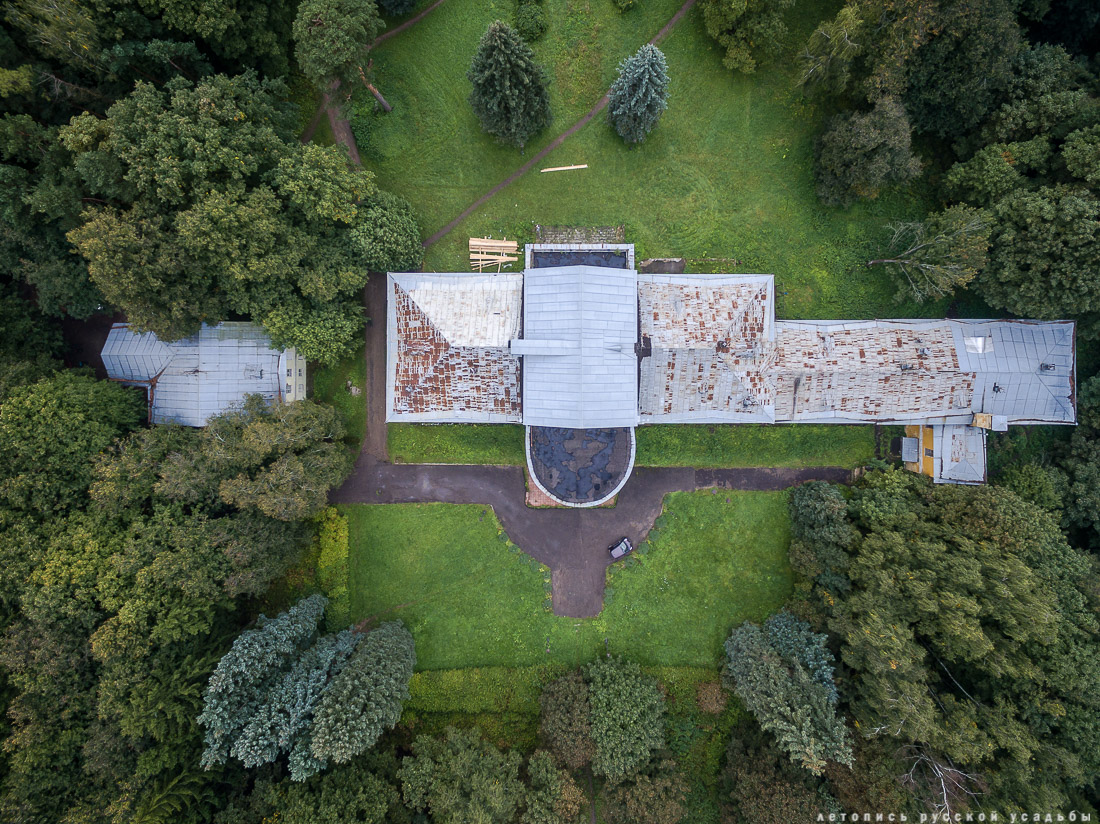 усадьба Суханово с квадрокоптера, помочь усадьбе