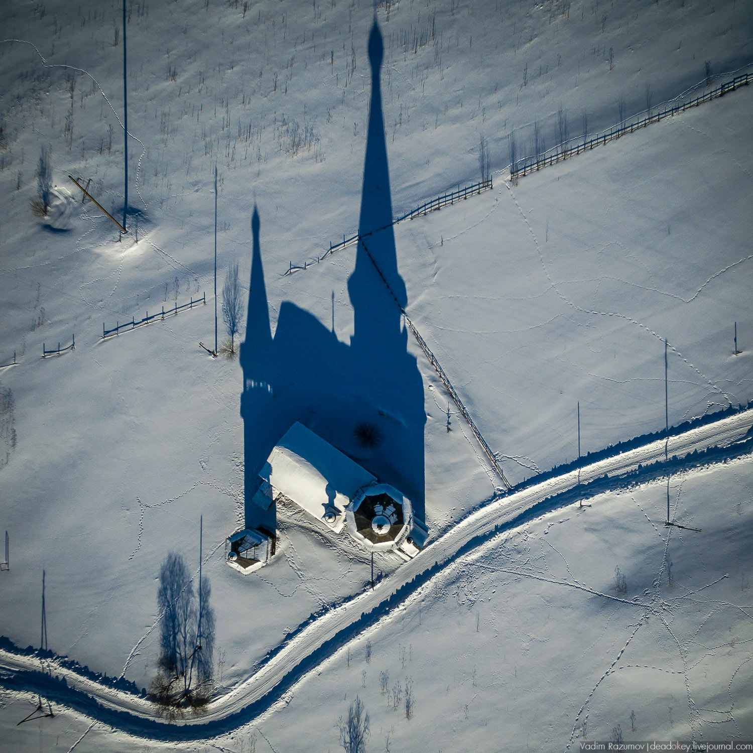 Архангельская область, храмы сверху