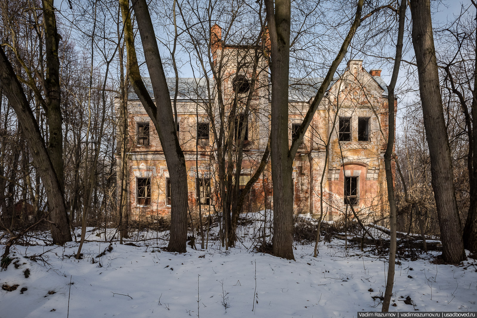 усадьба Хрусловка, Тульская область, Веневский район, зима 2020 год