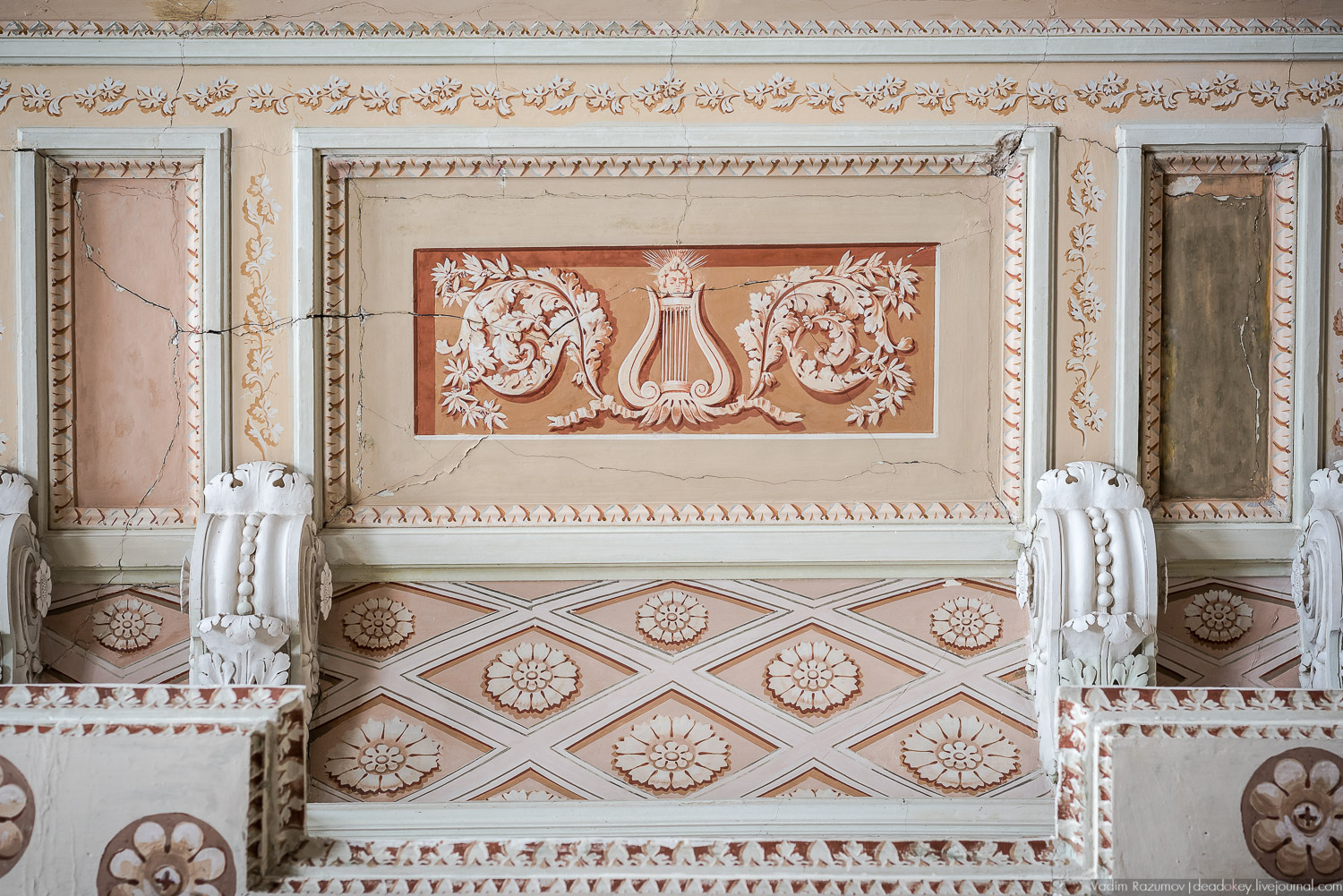 Усадьба Знаменское-Садки, интерьеры главного дома, Москва