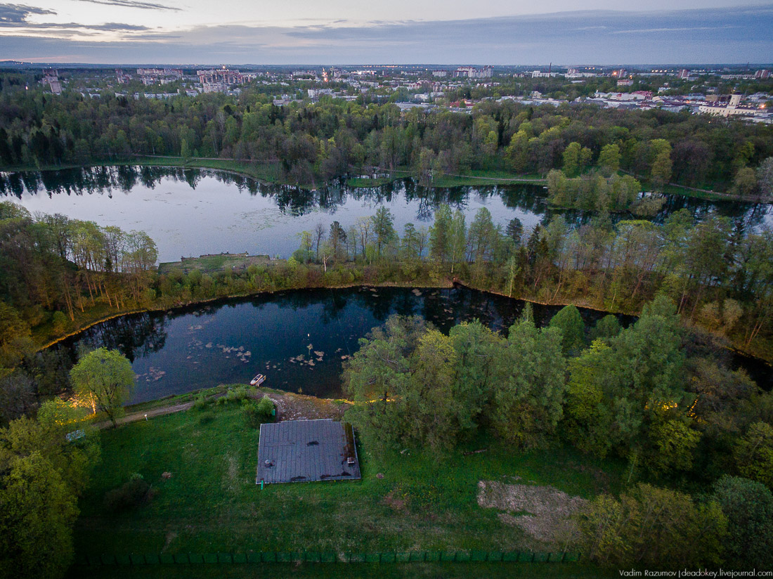 Гатчинский дворец, Гатчина, с дрона и квадрокоптера