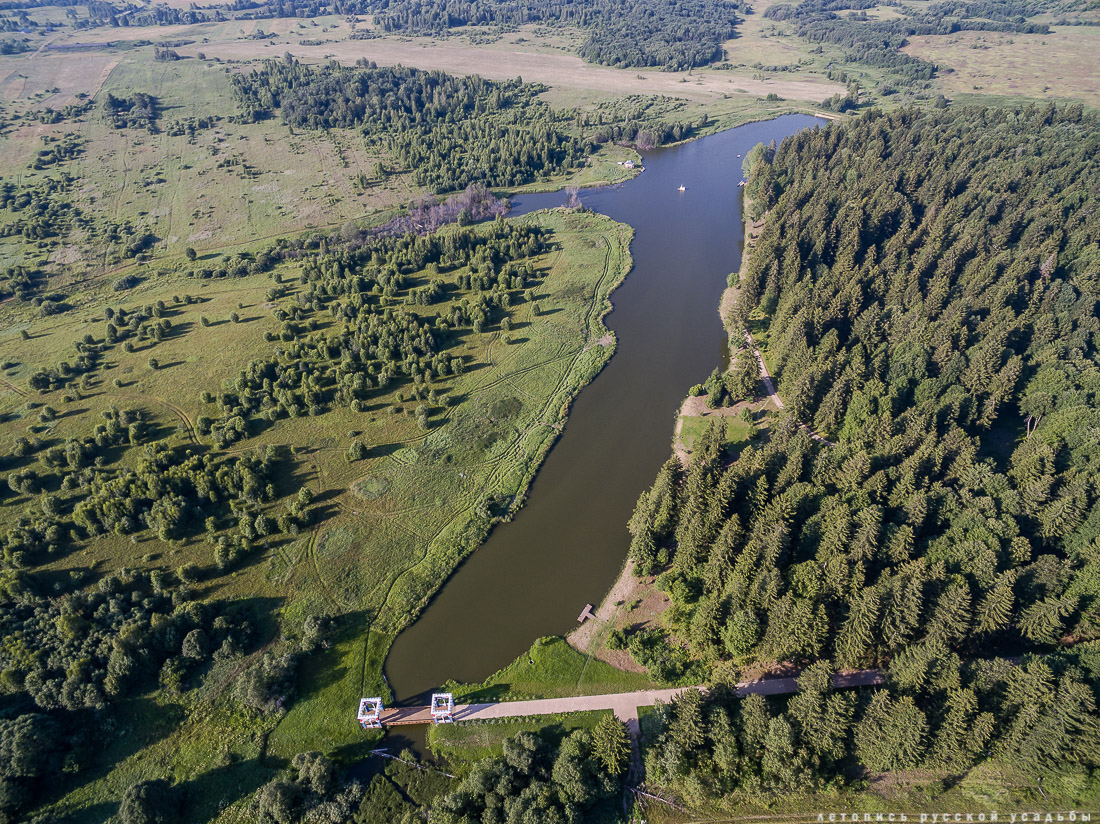 усадьба Степановское-Волосово, фотографии с дрона, шетлендский пони Трамп
