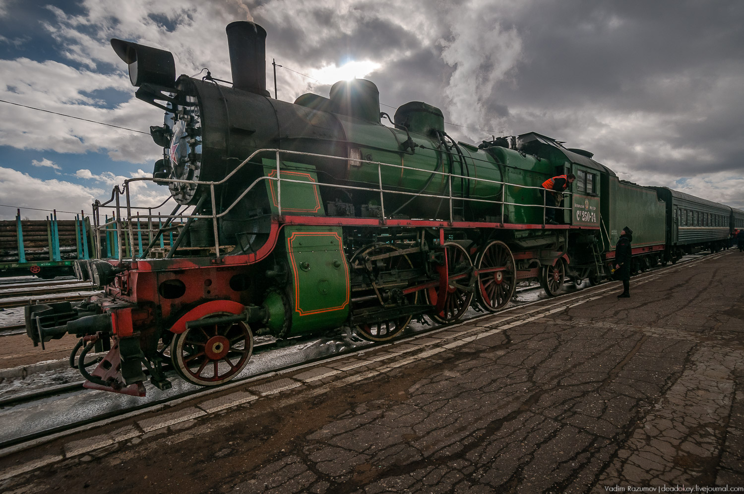 паровоз Бологое-Осташков