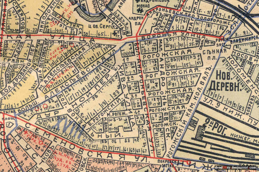 улица Школьная (1-я Рогожская улица), г. Москва, Рогожская слобода