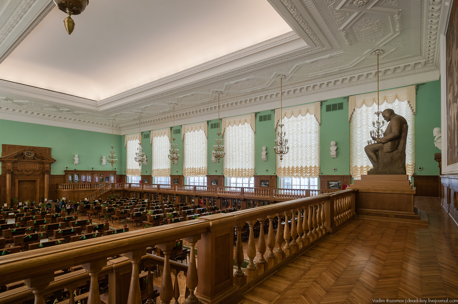 РГБ. Российская государственная библиотека. Интерьеры читального зала