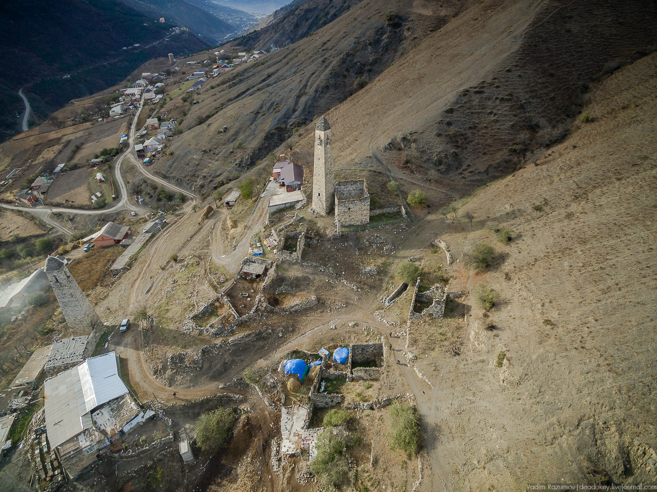 Башенный комплекс Ляжги, Ингушетия, Джейрахский район, сельское поселение Ляжги.
