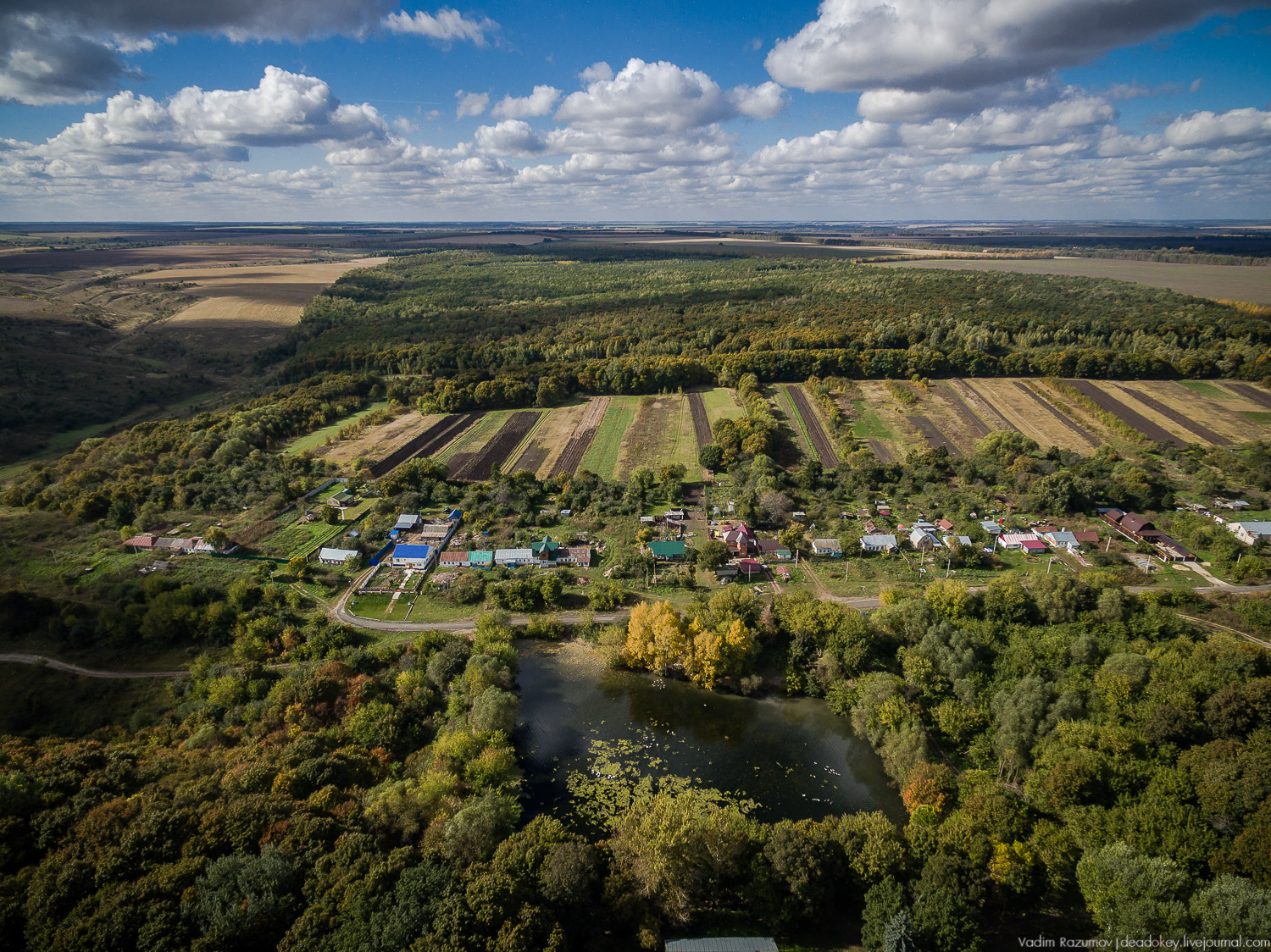 усадьба Полибино с дрона и квадрокоптера, Липецкая область