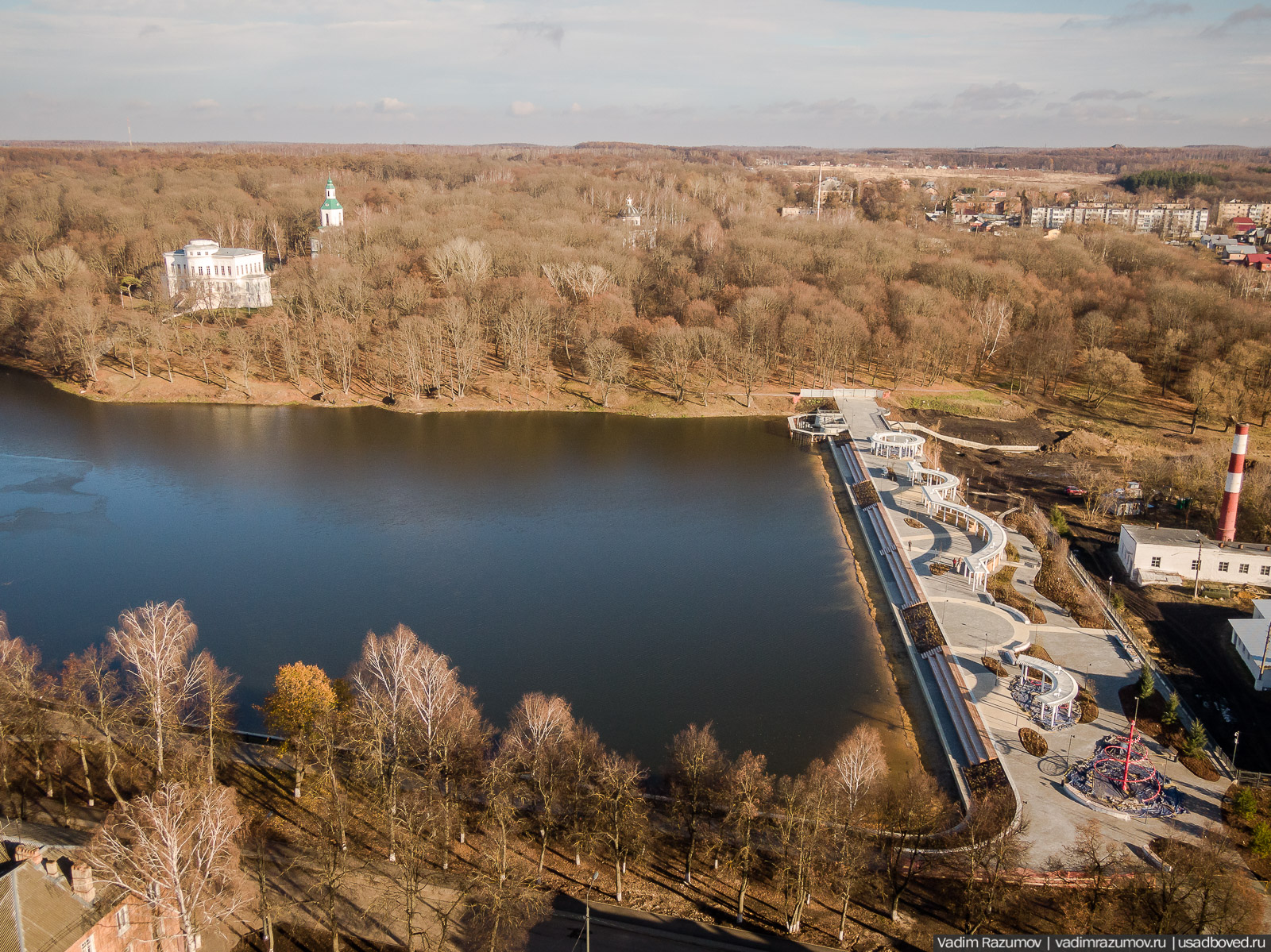 Богородицк, открытие плотины Дворцового пруда, Тульская область