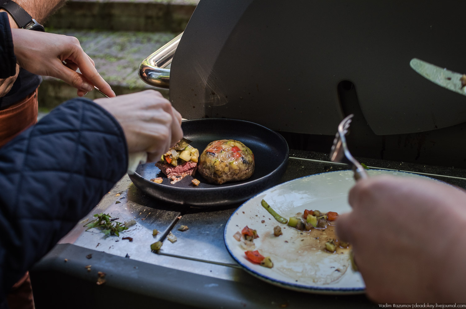 Усадьба Узкое, съемка программы SpasiboCheff, Илья Лазерсон и Вадим Разумов