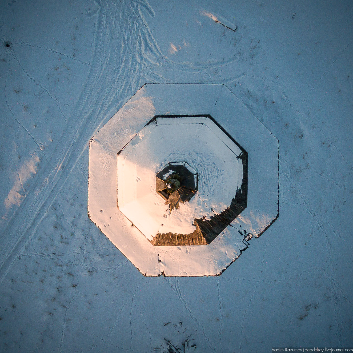 Архангельская область, храмы сверху