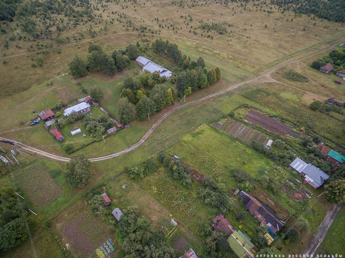 усадьба Меховицы с квадрокоптера, Ивановская область, продается усадьба, дом