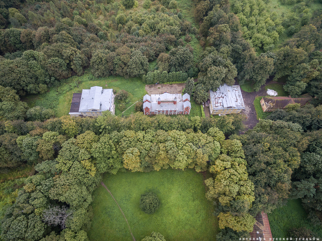 усадьба Суханово с квадрокоптера, помочь усадьбе