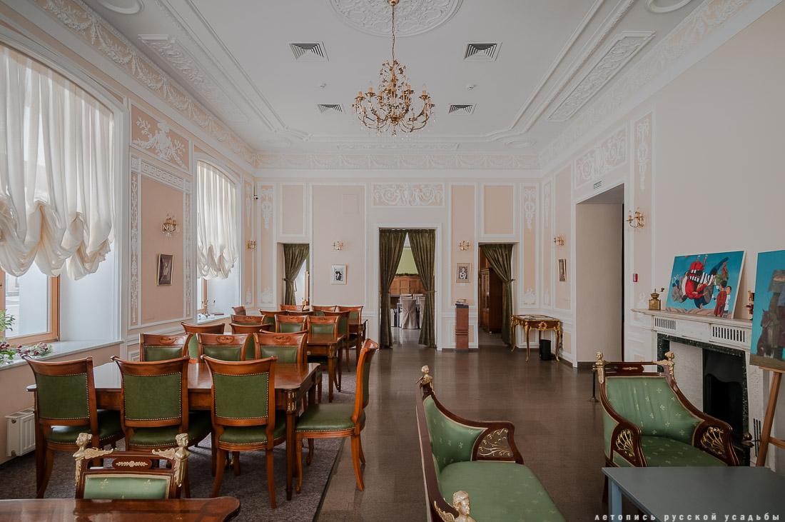 Интерьеры дома купцов Кузнецовых после реставрации, г. Москва, ул. Проспект Мира, д. 41, стр. 1.