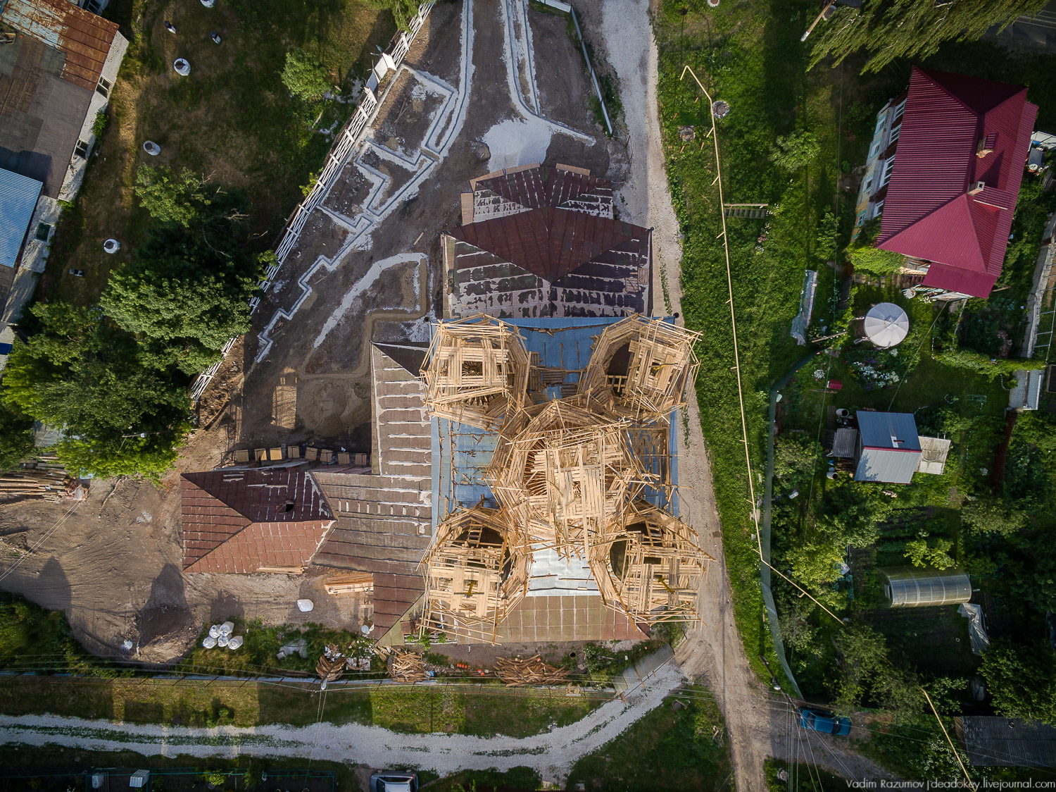 Гороховец с дрона