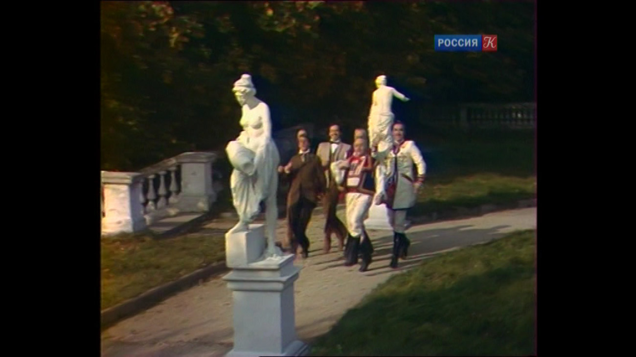 фильм Веселая вдова (1984), усадьба Архангельское, Московская область, Красногорский район.