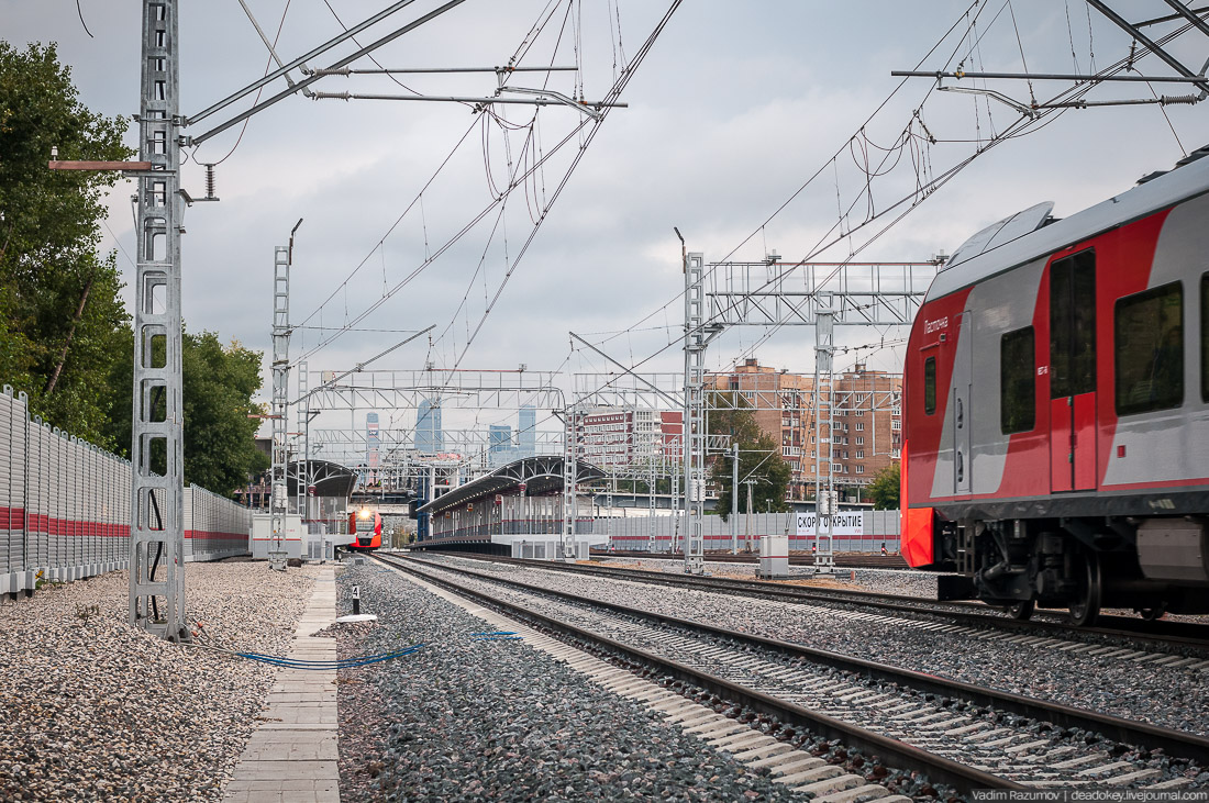 МКЖД. Станция Серебряный бор.