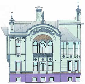 усадьба Волчкова на ул. Поварская д.42-44 и особняк Миндовского