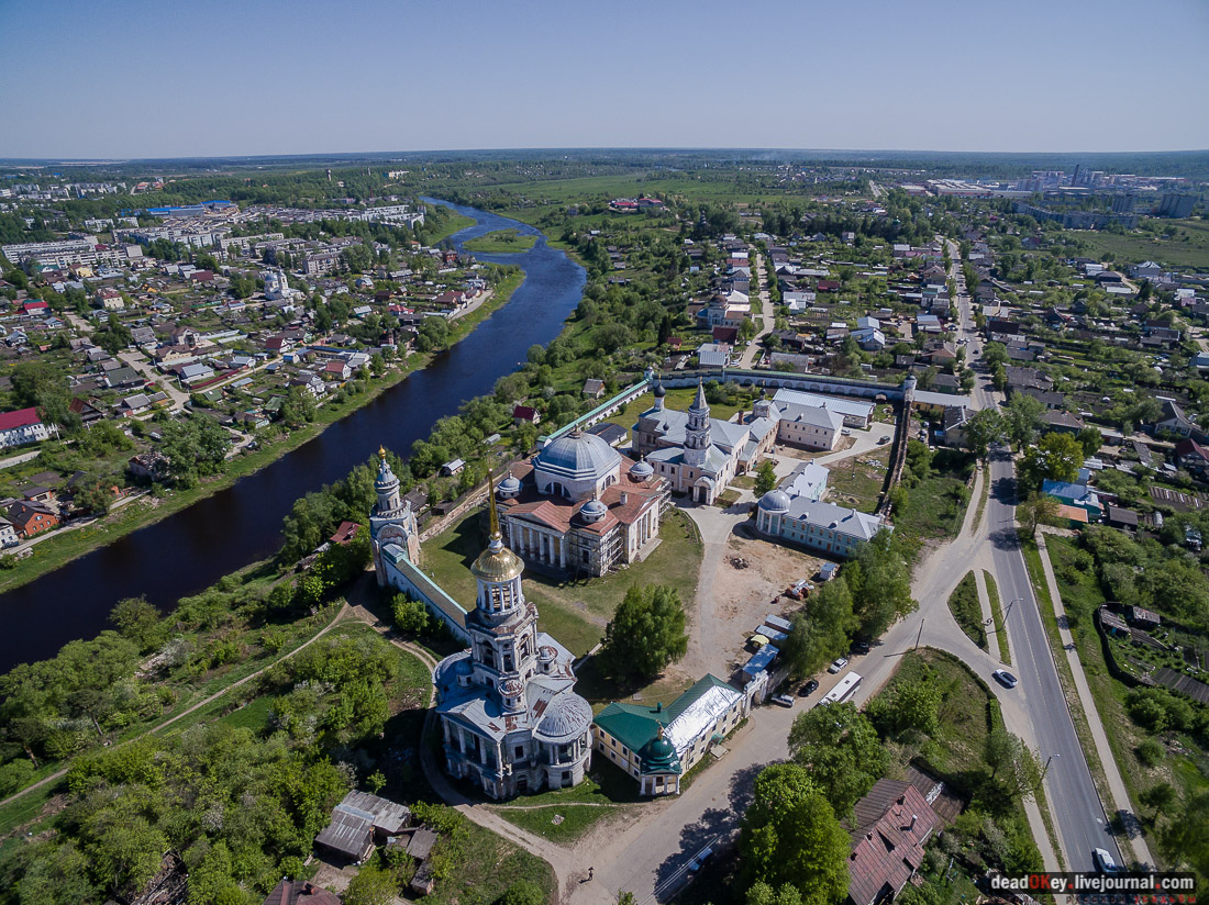 Борисоглебский монастырь, г. Торжок, фотографии с квадрокоптера
