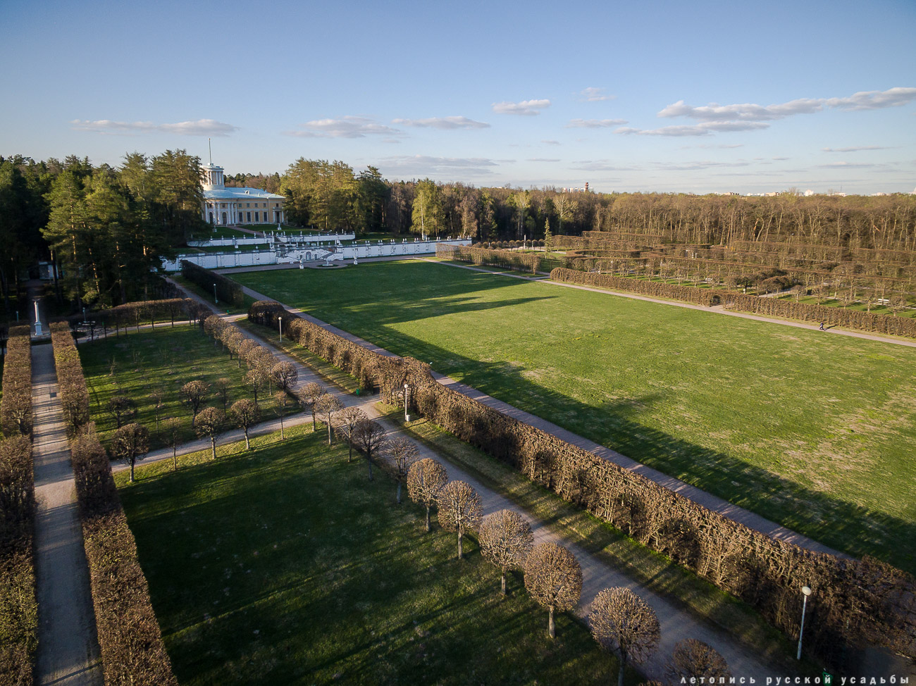 усадьба Архангельское с квадрокоптера (аэросъемка с дрона)