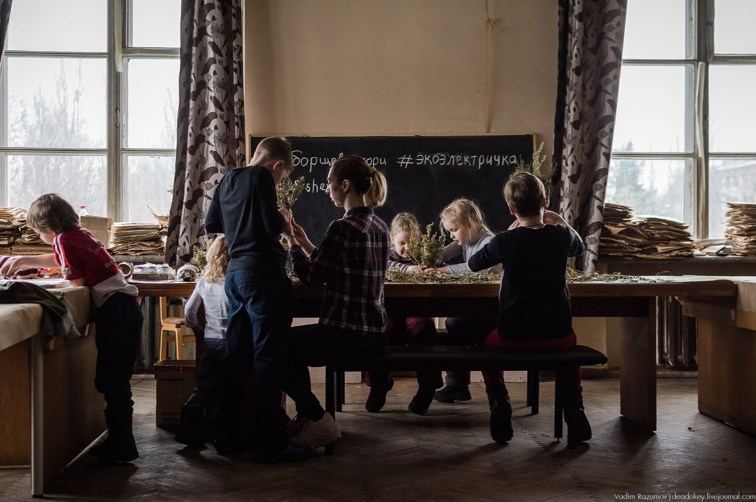 Ботанический сад, фондовая оранжерея, Экоэлектричка, борщевик