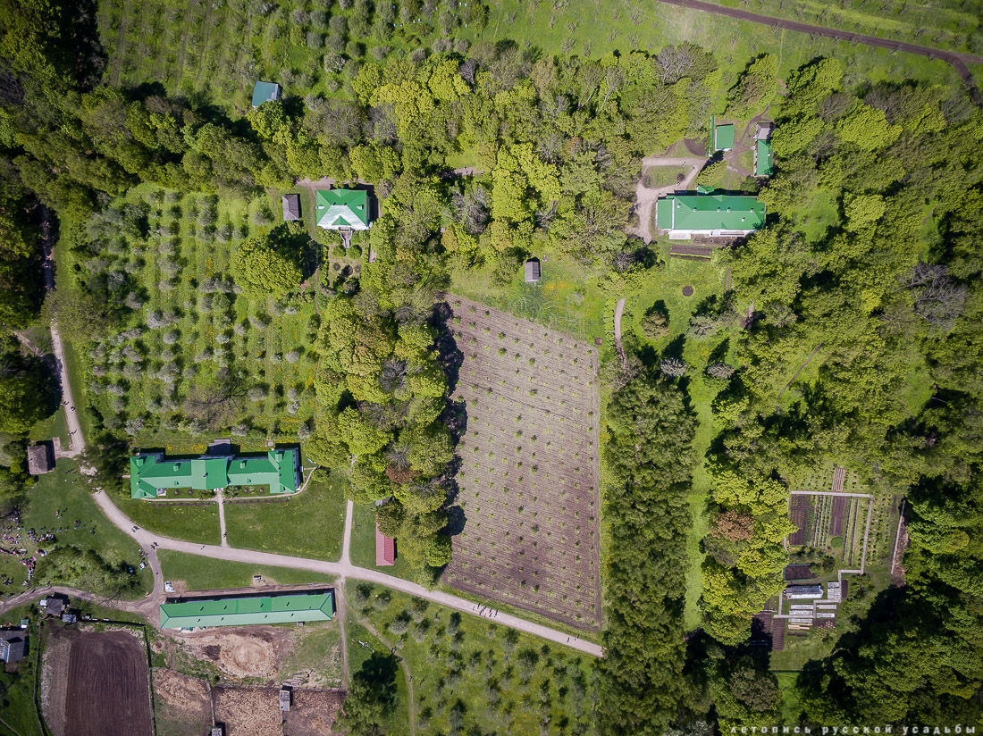 В гости с дроном к Л.Н. Толстому в усадьбу Ясная Поляна, Тульская область, Щекинский район, дер. Ясная Поляна