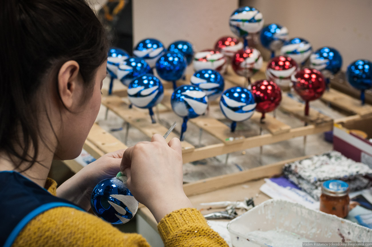 Павловский Посад, фабрика елочных игрушек Иней