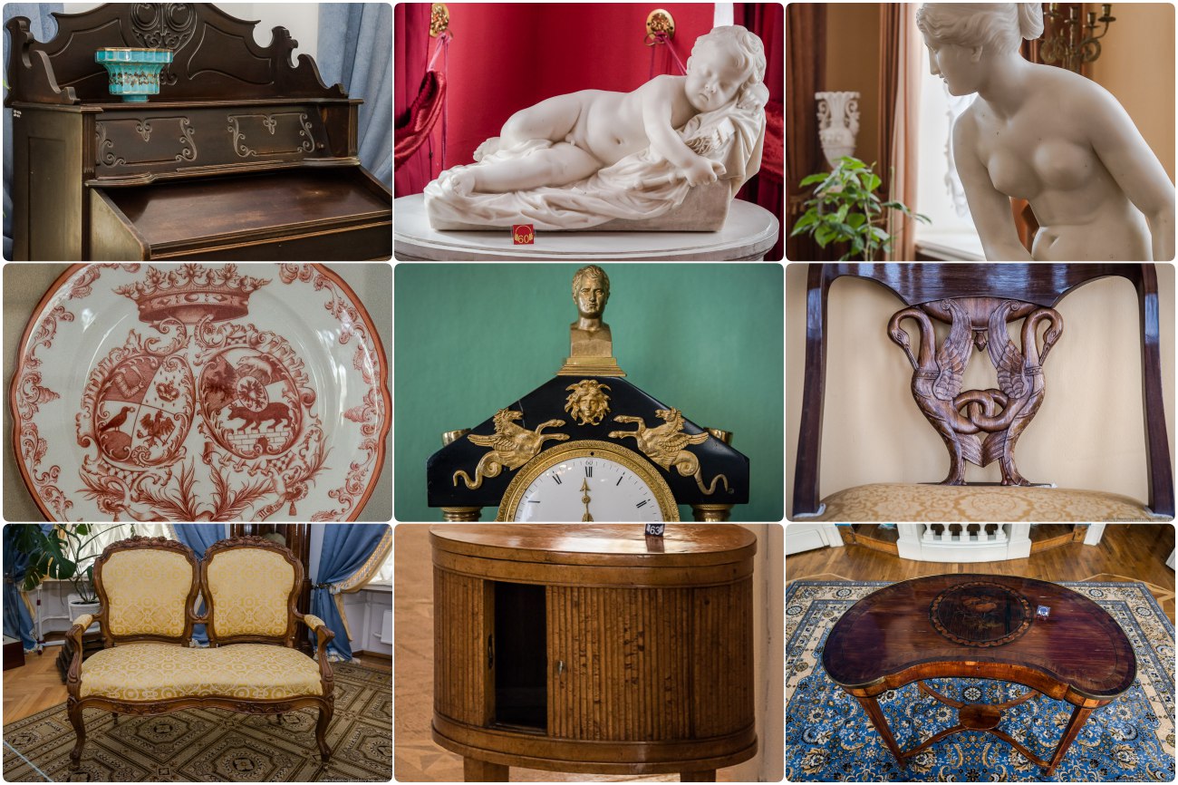 усадьба Богородицк, самые интересные экспонаты дворца