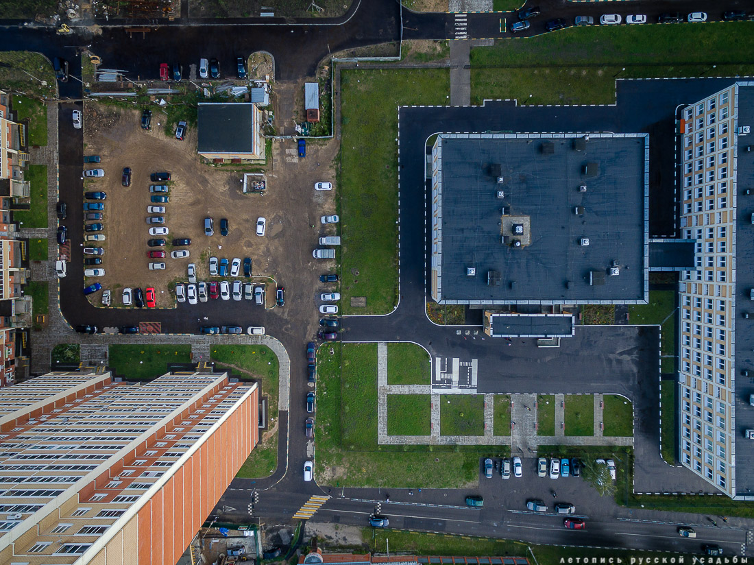 Поселок Октябрьский, фабрика Шорыгина с квадрокоптера