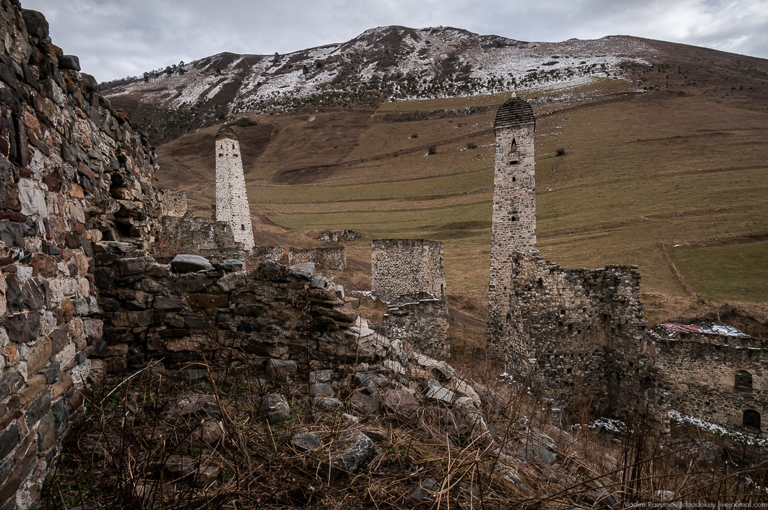 Башенный комплекс ЭРЗИ, Ингушетия, Джейрахское ущелье.