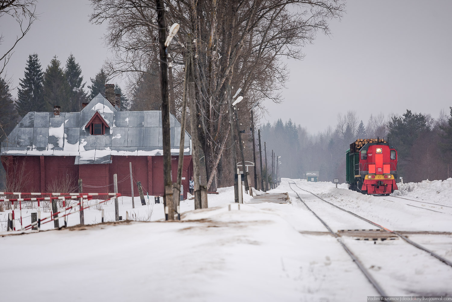 паровоз Бологое-Осташков