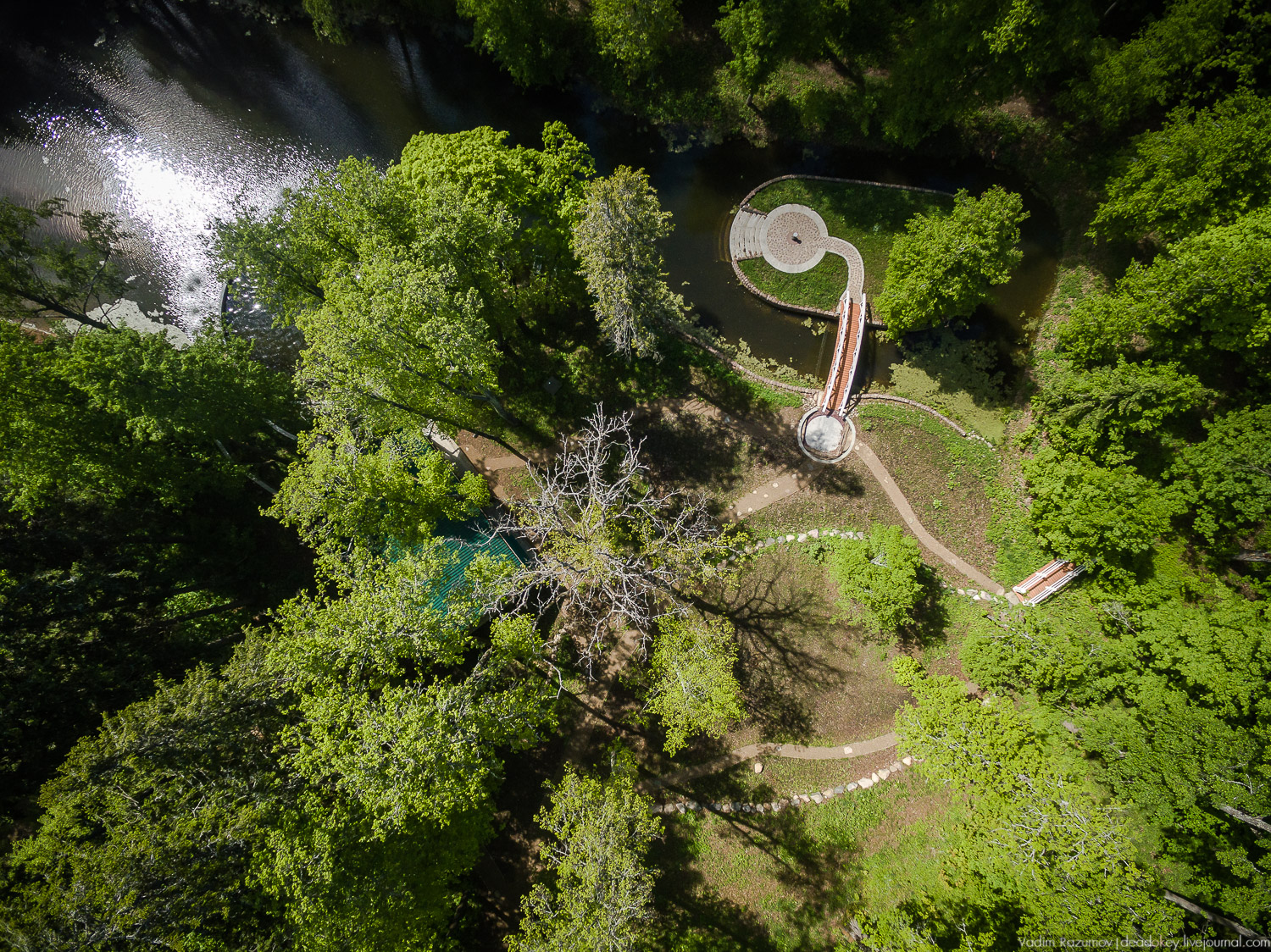 усадьба Воронино с дрона, квадрокоптера, Ярославская область, Ростовский район