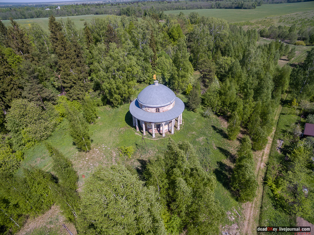 усадьба Знаменское-Раек с квадрокоптера