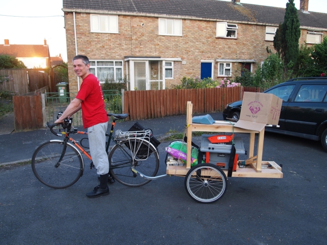 Tom's shed, on a trailer
