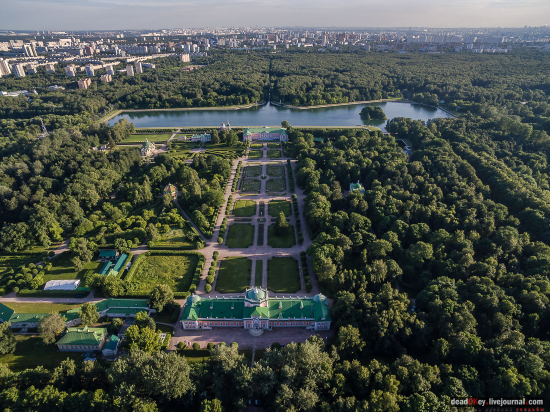 усадьба Кусково с квадрокоптера