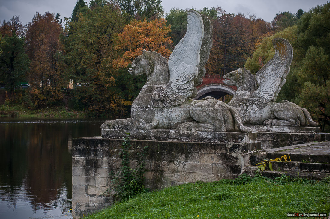 усадьба Марфино - грифонов покрасили