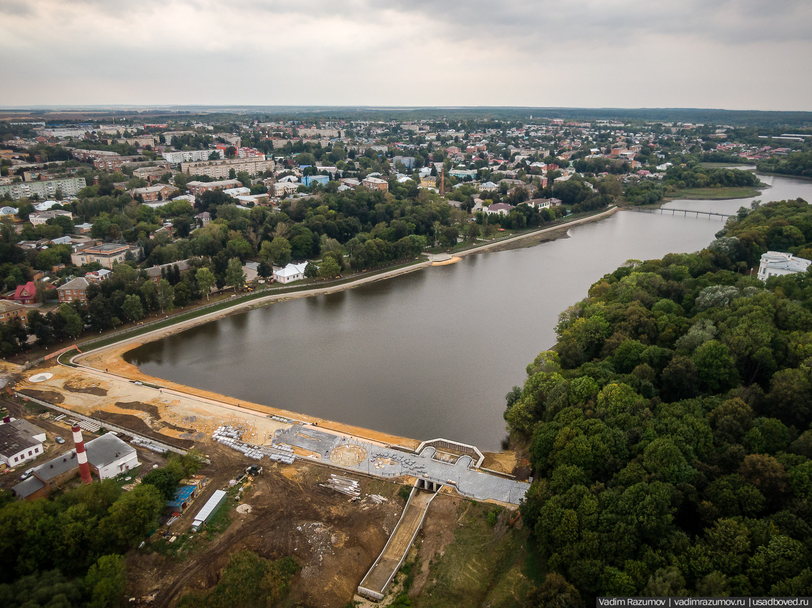 Богородицк, открытие плотины, приезд губернатора, Тульская область, дворец, пруды