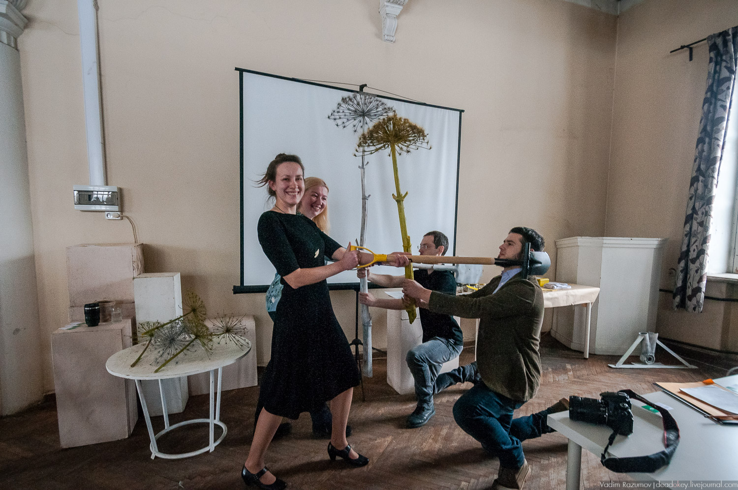 Ботанический сад, фондовая оранжерея, Экоэлектричка, борщевик