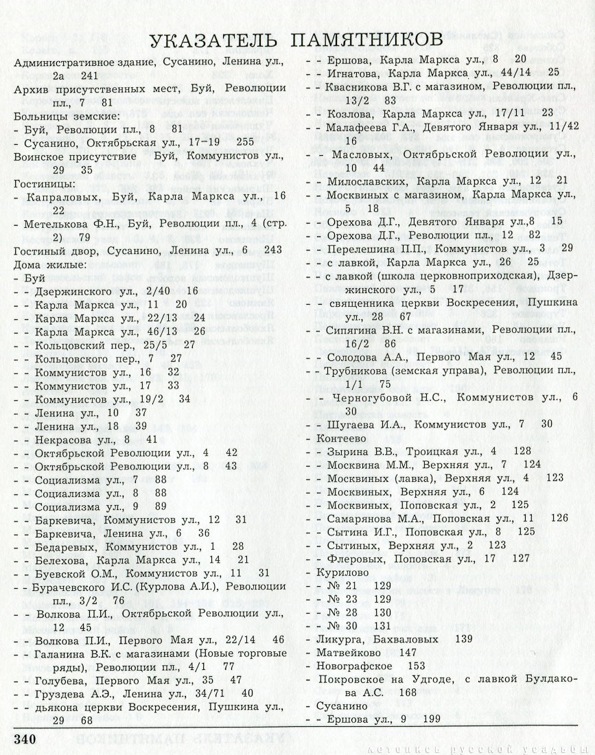 Костромские своды. Буйский и Сусанинский район