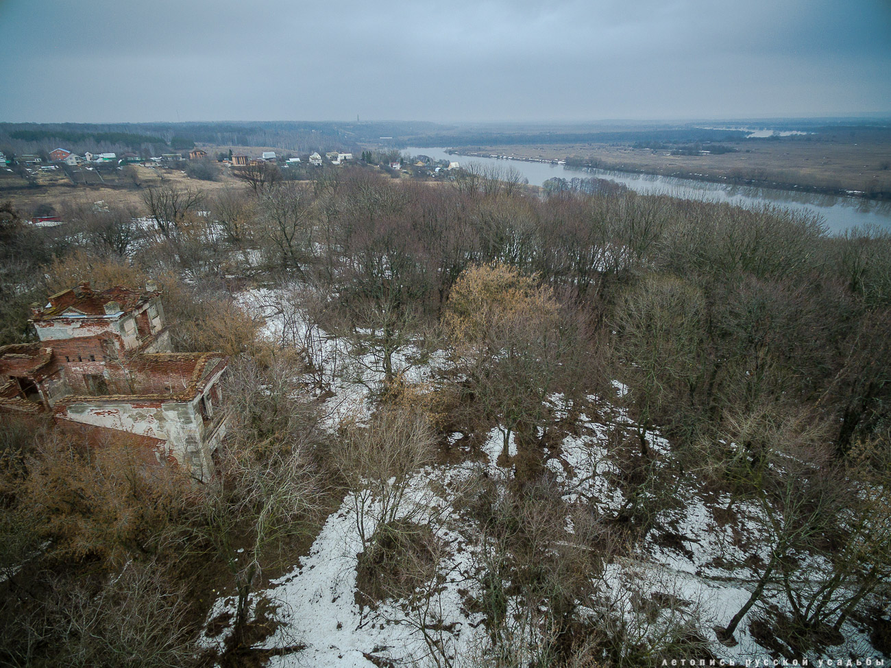 Костино с квадрокоптера, Рязанская область, Рыбновский район
