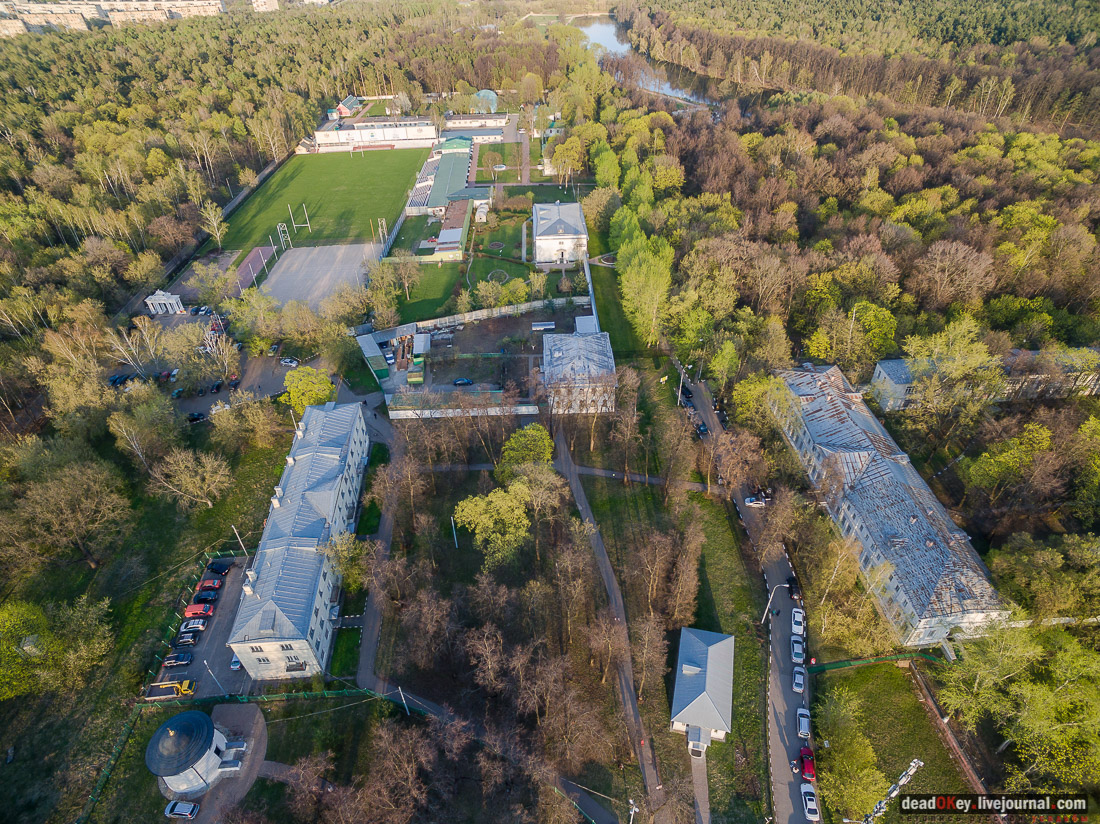 усадьба Кузьминки с квадрокоптера