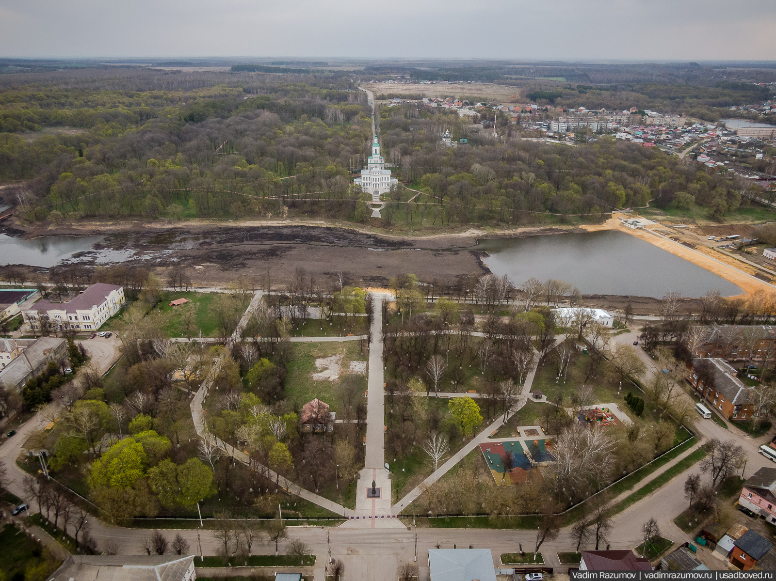 Богородицк, открытие плотины, приезд губернатора, Тульская область, дворец, пруды