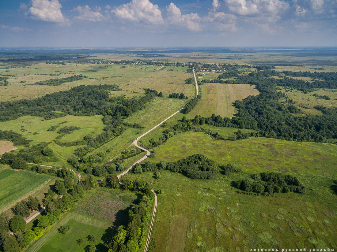 усадьба Степановское-Волосово, фотографии с дрона, шетлендский пони Трамп
